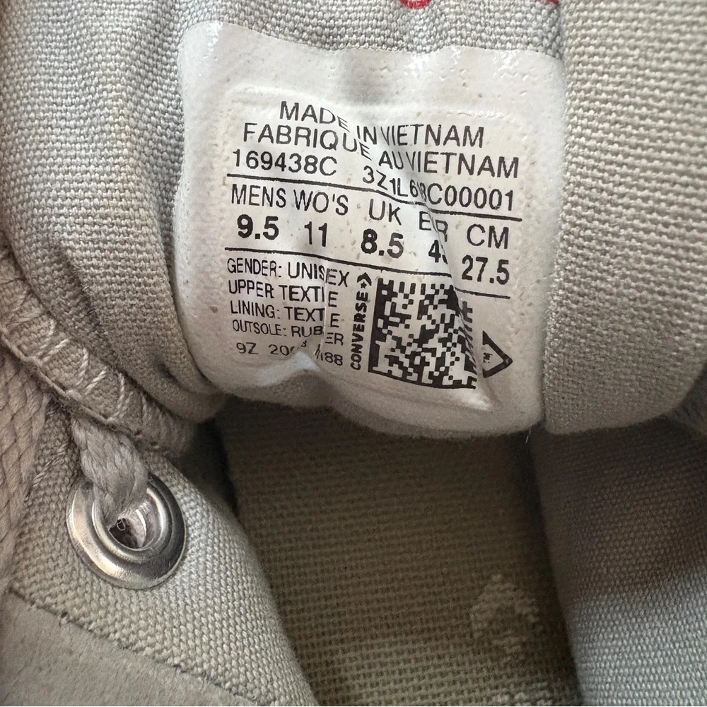 Converse Run Star Hike Chunky High Top Sneakers Unisex Womens 11 Mens 9.5 - Picture 4 of 16